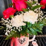 mug of flowers